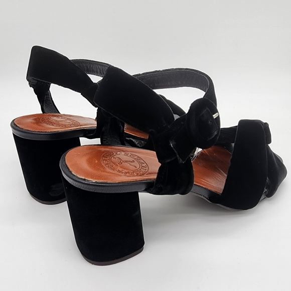 PENELOPE CHILVERS Infinity Velvet Sandals Black Spain Size 8 - Picture 10 of 16